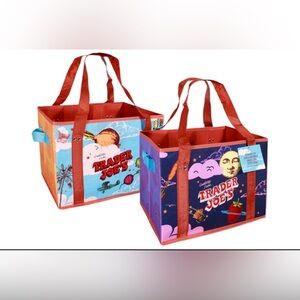 Trader Joe's Stand-Up Collapsible Tote Bag | NEW | Reusable Grocery Storage